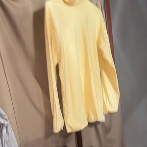 Lands’ End Soft Yellow Turtleneck-1